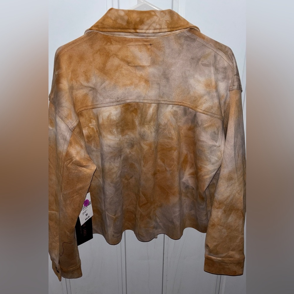 C’est Toi Black Label (buttery soft) butterscotch & white Jacket NWT - Picture 6 of 7